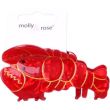 Red Pearlescent Lobster Shaped Hair Clamp - 8.5cm