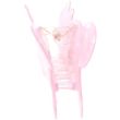 Pink Pearlescent Leaping Cat Shaped Hair Clamp - 10cm