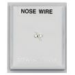Sterling Silver Percentage Design Nose Wire 