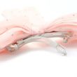 Pink Diamante Double Hair Bow with Barrette