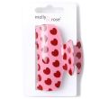Pink & Red Heart Print Hair Clamp - 7cm