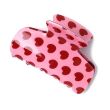 Pink & Red Heart Print Hair Clamp – 7cm