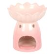 Pink Water Lily Oil Burner and Wax Warmer