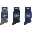 Men's Plain Ribbed Thermal Socks with Wool -Assorted Colour 