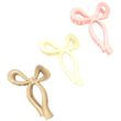 Plastic Hair Clamp Bow Design  - Assorted (11Cm)