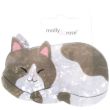 Pearlescent Sleeping Cat Shaped Hair Clamp - 8cm