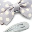 Polka Dots Hair Bow Clip and Sleepies Set - 7cm 