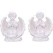 Praying Cherub Tea Light Holders (Set of 2) - (13cm)