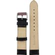 Black Premium Leather Padded Watch Strap - 18mm