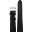 Allure Premium Single Ribbed Quality Straps Black - 20mm