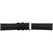 Black Premium Leather Padded Watch Strap - 20mm