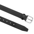 Primehide Men’s Full Grain Leather Belt with Screw Gunmetal Buckle 35mm Wide - Black (XX-Large)