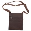 Wholesale Classical  Style Zippable Bag With String-Brown(25cm x 20cm)