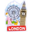 Queen, Corgi & Big Ben London Souvenir PVC Magnet