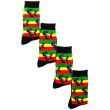 Rasta Man Design Long Hose Socks