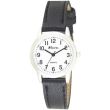 Ravel Ladies Classic Arabic Strap Watch-Black/Silver