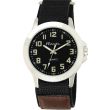 Ravel Men's Velcro Strap Watch  - Black/Brown