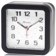 Ravel Square Mid Sized LED Quartz Alarm Clock - Black
