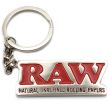 RAW Silver Metal Keyring  