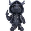 Rebellious Black Dragon Figurine in Casual Clothing – 16.2cm