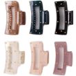 Rectangle Cut Out Hair Clamp with Gold Stud Detail - Assorted - 8.5cm