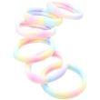 Recycled Jersey Hair Elastics – Pastel Rainbow Pack of 6