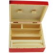 Wholesale Tray Large Wooden Box - Red 