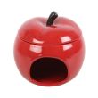Red Apple Shaped Ceramic Oil Burner