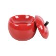 Red Apple Shaped Ceramic Oil Burner
