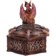 Red Dragon Trinket Box on Decorative Shield – 10.5cm