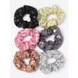 Regular - Coloured sequin scrunchie. Dia.10cm