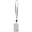 Retractable ID Card Holder With Lanyard - Black