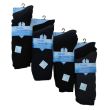 Men's 100% Cotton Ribbed Socks (3 Pair Pack) - Asst.
