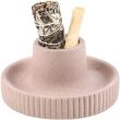 Ribbed Ceramic Smudge Bowl – Greige