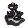 River Backflow Incense Burner - Black