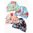 Rose Floral Printed Soft Fabric Head Turban - Assorted 