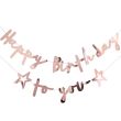 Rose Gold Happy Birthday To You Banner 