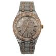 Wholesale Mens Diamante Encrusted NY London Watch - Rose/Silver
