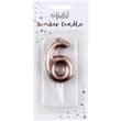 Rose Gold Birthday Candle 