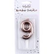 Rose Gold Birthday Candle 