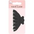 Rounded Matte Plastic Hair Clamp - Assorted - 9cm