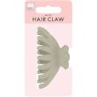 Rounded Matte Plastic Hair Clamp - Assorted - 9cm