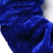 Royal Blue Large Shiny Velvet Hair Scrunchie - 12cm