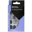 Royal Cosmetics 24 Burlesque Blue Standard Nail Tips with 2g Glue