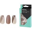 Royal Cosmetics 24 Glue-On Nails - Creme Caramel Coffin Nails