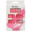 Royal Cosmetics 96 Nails 12 Size  - Glitter Pink (Glue Included)