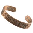 Wholesale Magnetic Copper Bangle - Celtic Eagle Design (One Size) 
