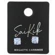 SaiKik Square Magnetic Earrings - 6mm