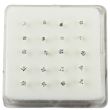 Sterling Silver Clawset Gem Nose Pins (2mm, 2.5mm) - Assorted Designs