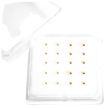 Sterling Silver Ball Design Nose Pins - Gold (Assorted Sizes)